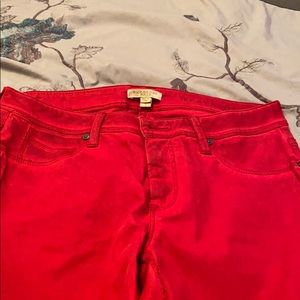 Red Denim Burberry Jeans
